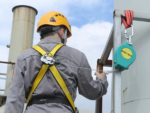 How to deal with the dirty wire rope of the fall arrester