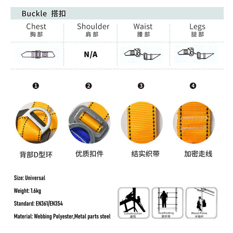 Safety Harness Worker′s Protection